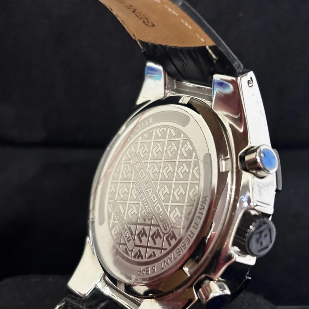 Ted Lapidus Swiss Made Chronograph Men’s Watch w/ Box